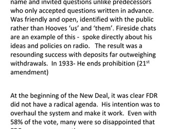 New Deal USA card sort