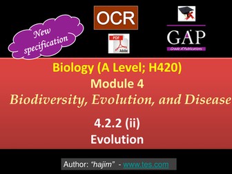 OCR (A Level; H420) - 4.2.2 (ii) Evolution - 1st Assessment 2017 - pdf