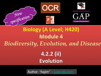 OCR (A Level; H420) - 4.2.2 (ii) Evolution - 1st Assessment 2017 - pptx
