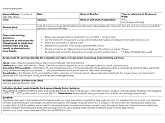 FS ICT , Computing - Come dine with me themed lesson plan and task sheets.  