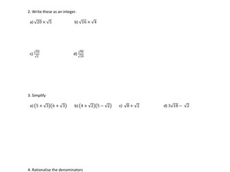 Surds Experts Lesson