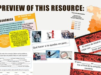 El paro / El desempleo (Work and Unemployment in Spain)