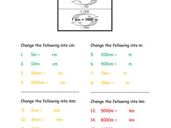 Yr 5 metric measures converting 