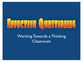 Effective Questioning in the Primary Classroom