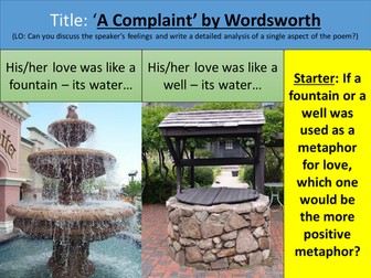 William Wordsworth - A Complaint