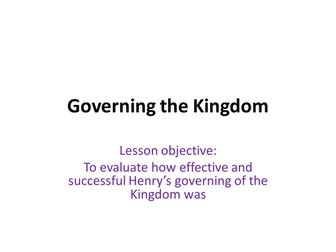 Henry VII control of government