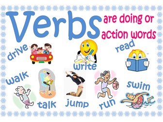 Verbs definition poster