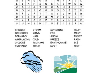 Weather wordsearch