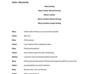 KS2 Science Assembly - Script for Adaption Evolution Fossils DNA