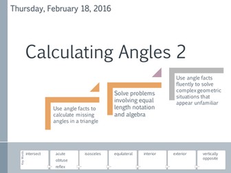 Calculating Angles 2 - Triangles