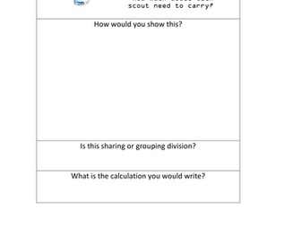 Year 5 and 6 recognising and showing  sharing and grouping for division 