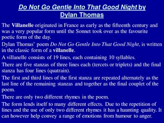 "Do Not Go Gentle Into That Good Night" by Dylan Thomas