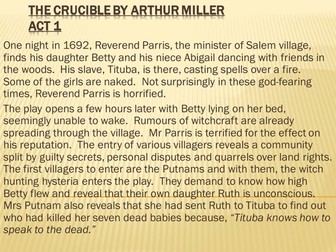 "The Crucible" by Arthur Miller