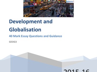 GEOG3 Development and Globalisation Exam Technique
