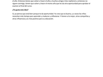 Education. The Differences: British & Spanish School Systems. (transcript, a personal view)