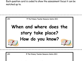 Reading Activity Cards - Fiction Pack