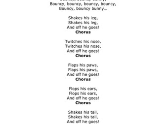 Bouncy Bunny! - early years spring & Easter song - music for EYFS Nursery Preschool Reception KS1