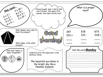 Y2 SATS revision Morning Meeting key skills 