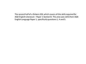 AQA English Literature - Paper 1 - Section B - Pre 19th Century - Part 2 - 8 Lesson Sequence 