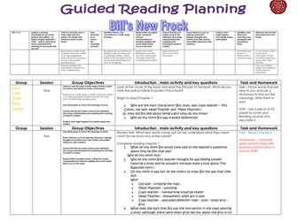 Bill's New Frock Guided Reading Planning