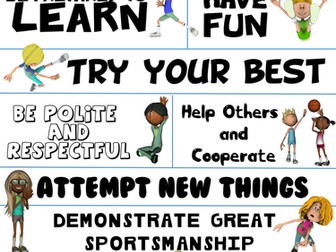PE Poster: Physical Education Expectations