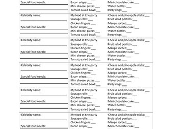 Bus stop division- celebrity birthday party.