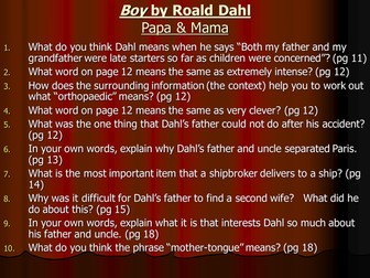Boy by Roald Dahl