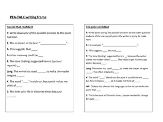 Approaching English Literature extract questions for less confident students