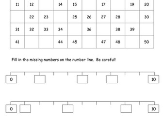 Set of worksheets suitable for KS1. Pairs to 10, place value