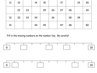 Set of worksheets suitable for KS1. Pairs to 10, place value