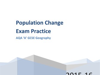 AQA GCSE Geography Population Change Exam Technique
