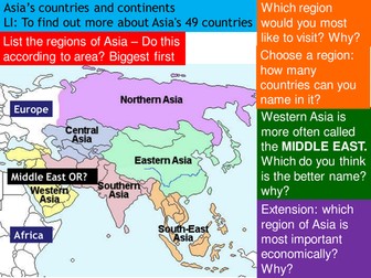 asias countries and regions