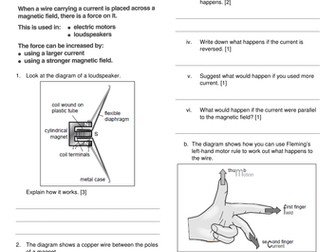 The Motor Effect (AQA GCSE Physics P3)