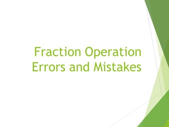 Fractions operations errors