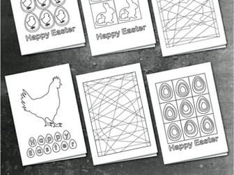 10 Easter card templates & Happy Easter Bunting