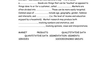 Unit 1 Introduction to Small Business Edexcel Revision Actvities