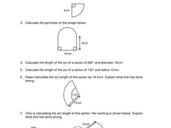 OCR Maths: Foundation GCSE - Check In Test 10.02 Perimeter calculations