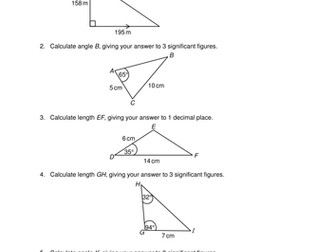 OCR Maths: Higher GCSE - Check In Test 10.05 Triangle mensuration