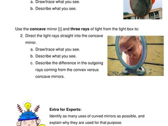 Concave and convex mirrors - a fun investigation