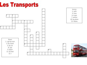 Transports criss-cross puzzle