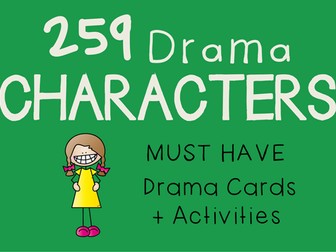 CHARACTER CARDS Drama Cards