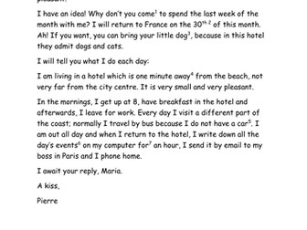 GCSE English-Spanish translation passage