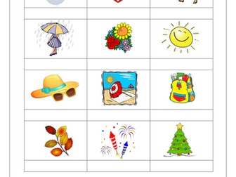 FRENCH - Months & Seasons - Les Mois de l'Année et Les Saisons - Worksheets