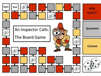 'An Inspector Calls' Revision Board Game