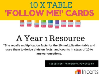 Multiplication 'Follow Me' Cards