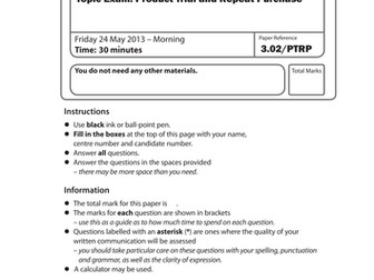 3.02 Product Trial and Repeat Purchase Mock Paper