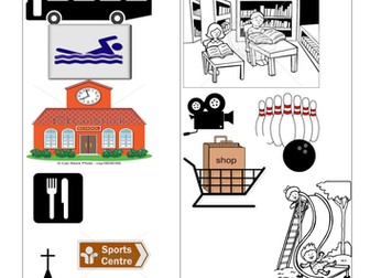 Y7 prepositions in town 