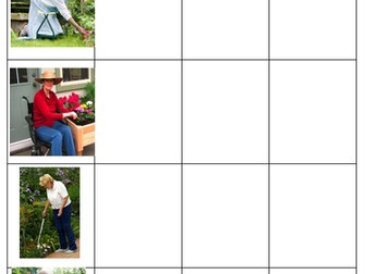 AQA Resistant materials The needs of the elderly when gardening worksheet