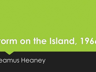 Storm on the Island lesson plan