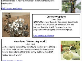 Topical Science Updates